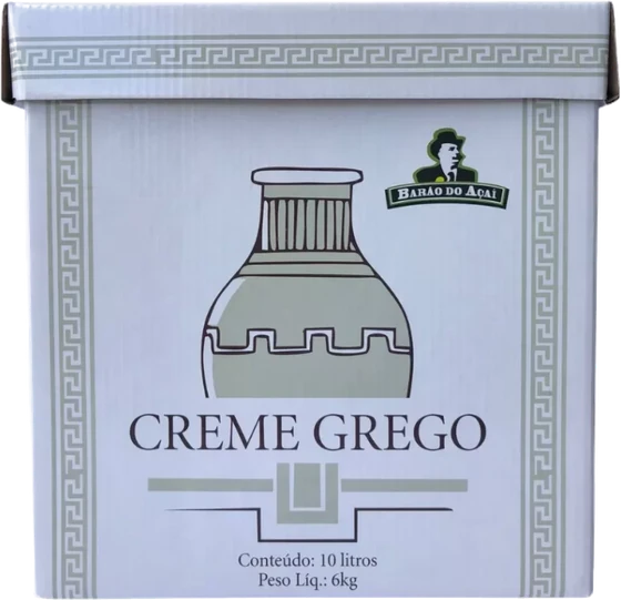 Caixa de Creme Grego da Barão do Açaí